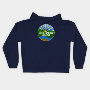 Eureka Springs, Arkansas outdoor bike design Kids Hoodie